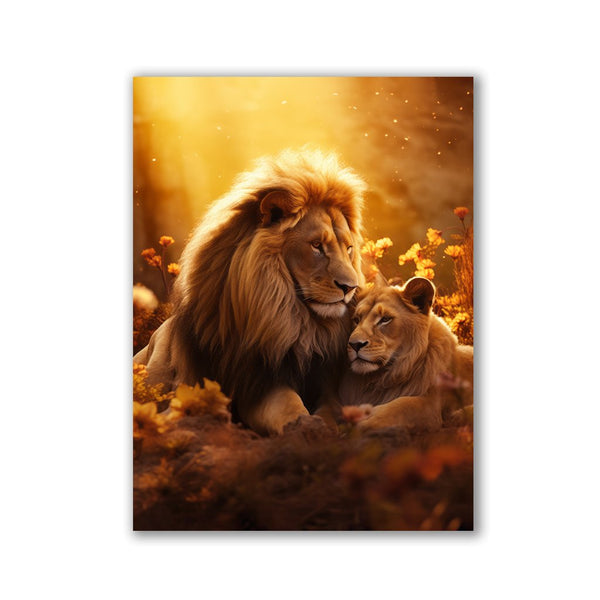 Lion and Lioness Romance by Zenzdesign - Affengeile Bilder