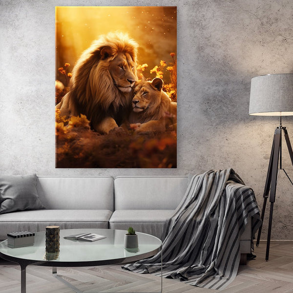 Lion and Lioness Romance by Zenzdesign - Affengeile Bilder