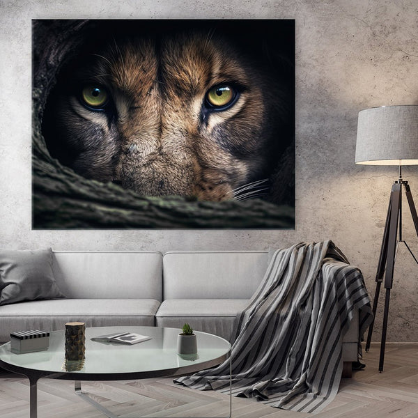 Lion Hiding by Zenzdesign - Affengeile Bilder