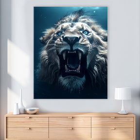 Lion Swimming by Zenzdesign - Affengeile Bilder