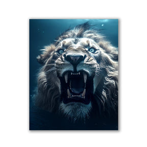 Lion Swimming by Zenzdesign - Affengeile Bilder