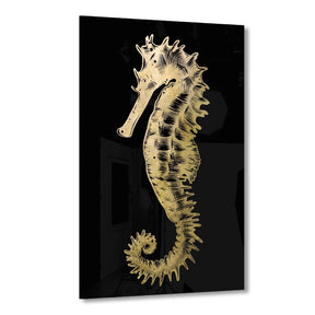 Little Seahorse Goldversion auf Acryl - Affengeile Bilder