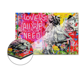 Love is all we need by Banksy - Affengeile Bilder