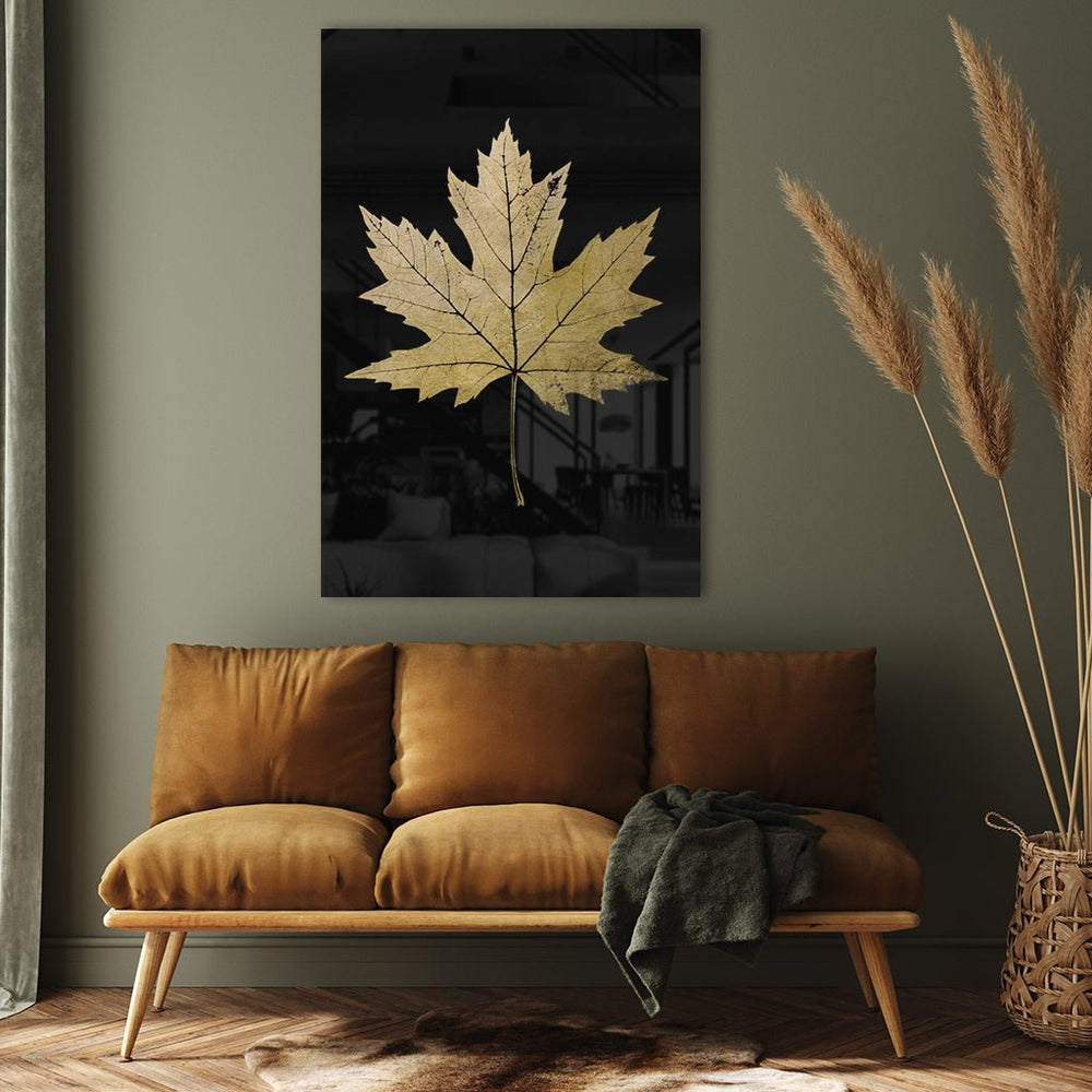 Maple Leaf Goldversion auf Acryl - Affengeile Bilder