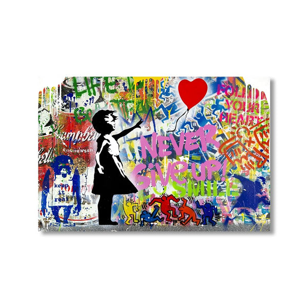 Never Give Up No 1 by Banksy