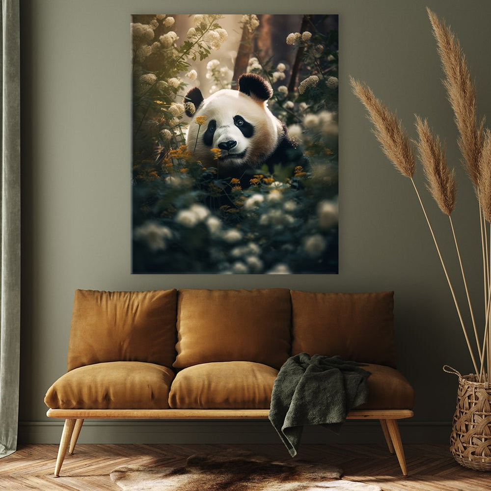 Panda Flowers by Zenzdesign - Affengeile Bilder