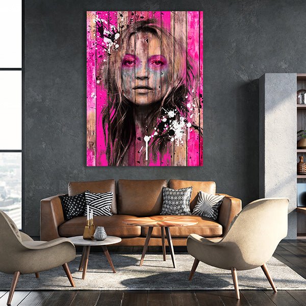 "Pink Kate Moss" by Frank Amoruso - Affengeile Bilder