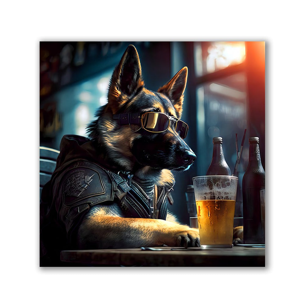 Pub Pups - German Shephard by Natale Palazzo - Affengeile Bilder