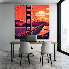 San Francisco Sunset by Nils Rieper - Affengeile Bilder