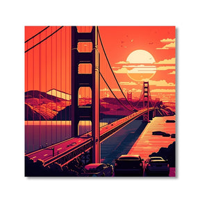 San Francisco Sunset by Nils Rieper - Affengeile Bilder