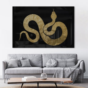 Snake Goldversion auf Acryl - Affengeile Bilder