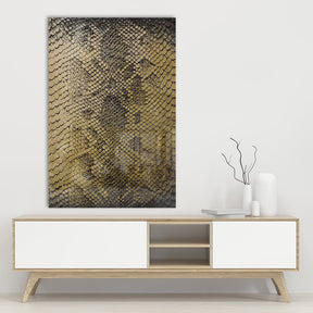 Snake Skin Goldversion auf Acryl - Affengeile Bilder