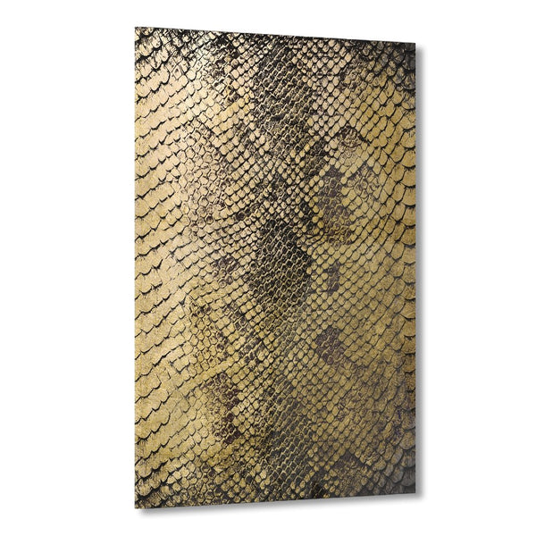 Snake Skin Goldversion auf Acryl - Affengeile Bilder